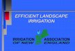 EFFICIENT LANDSCAPE IRRIGATION · Nationally Certified Landscape Water Manager, Irrigation Designer, Contractor, Auditor and Technician. Extensively involved in irrigation industry