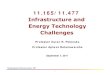 Infrastructureand Energy Technology Challenges · 11.165/11.477 Infrastructureand Energy Technology Challenges. Professor Karen R. Polenske . Professor Apiwat Ratanawaraha . September