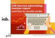 2018 first six months results - Interactive Advertising Bureau · 2018-11-12 · internet advertising revenues. • Conducts a quantitative mailing survey with leading industry players,