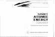 SOVIET ATOMIC ENERGY VOL. 33, NO. 4 · Title: SOVIET ATOMIC ENERGY VOL. 33, NO. 4 : Subject: SOVIET ATOMIC ENERGY VOL. 33, NO. 4 : Keywords: Declassified and Approved For Release