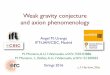 Weak gravity conjecture and axion phenomenologymember.ipmu.jp/.../2016/parallel/Uranga.pdf · LASS 2007 Weak gravity conjecture and axion phenomenology M. Montero, A.U, I. Valenzuela,