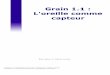 Grain 1.1 : L'oreille comme capteurelectroacoustique.univ-lemans.fr/cours/pdf/grain_11.pdf · transduction acousto-mécanique - Vibration transmise via les osselets de l'oreille moyenne
