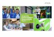 Corporate Sustainability & Responsibility Report 2016 · PDF file and Sustainability Services team. This Corporate Sustainability and Responsibility report identifies the sustainability