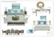 COASTAL PRODUCT EXAMPLES ONLY - Vault InteriorsDining Room Dining table, 6 x dining chairs, console or bu!et, artwork & ﬂoor lamp. Master Bedroom Queen size bed with mattress, linen