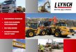 Plant Hire London | Lynch - • NATIONWIDE …LYNCH MEETING HIRE DEMANDS MEETING HIRE DEMANDS Vision To be recognised as the best ‘Operated Plant and Haulage’ provider nationwide