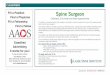 Fill a Position Spine Surgeon APR. 13–16 Find a Physician … ads... · 2015-11-18 · spine surgeons passionate about helping patients ﬁnd relief from neck and back pain. The