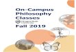 OSU Philosophy Classes Offered On-Campus FALL 2019 · OSU Philosophy Classes Offered On-Campus FALL 2019 PHL 121 Reasoning and Writing 3 cr. CSW2, TTh 12-1:20 Stenberg This course