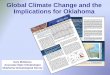 Global Climate Change and the Implications for Oklahoma warming-2010.pdf · „Warming of the climate system is unequivocal, as is now evident from observations of increases in global