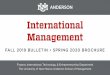 International Management - Anderson BBA Program · 2020-05-20 · Our International Management program is consistently interested in art, craft, and creative economy. The creative
