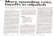 lttlore spending cuts, layoffs in oilpfidfi...lttlore spending cuts, layoffs in oilpfidfi Several firms shutting in production in attempt to ride out plurrg" in price GEOFFREY MORGAN