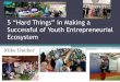 5 “Hard Things” in Making a Successful of Youth ... · ABOUT STARTUP VISA STARTUP ECOSYSTEM STARTUP DATABASE WHY ES ... Building a Business When THING There Are No Easy Answers