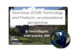 Overview of ESRI Technology and Products: an educational ... · Overview of ESRI Technology and Products: an educational perspective Dr David Maguire Chief Scientist, ESRI. GIS Implementations