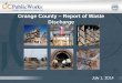 Orange County – Report of Waste Discharge · 2014-07-02 · making traditional pollutant control strategies less effective for nutrients. Improved management strategies may contribute