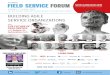 BUILDING AGILE SERVICE ORGANIZATIONS · 2 4th Field Service Forum 2017 Field Service Excellence #fsf2017 Copperberg SERVICE MASTERY DAY MAY 31st 2017 @ 14.30 NUMBER ONE SPEAKER ON