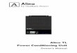 Alino TL Power Conditioning Unit€¦ · Do not place any other object or hardware between the inverter terminal surface and the ring terminal. Overheating may result. This includes