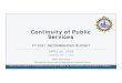 Continuity of Public Services - Nashville, Tennessee · Continuity of Public Services 1 Metropolitan Government of Nashville and Davidson County Mayor John Cooper FY 2021 RECOMMENDED