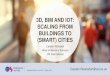 3D, BIM AND IOT: SCALING FROM BUILDINGS TO (SMART) CITIES · 2016-06-08 · Geospatial World Forum 2016, , 25 May 2015 3D, BIM AND IOT: SCALING FROM BUILDINGS TO (SMART) CITIES Carsten