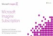 Microsoft Imagine Subscription · • Enroll in Microsoft Imagine subscription – this is the person that will have access to Visual Studio Subscription Portal • Deploy software