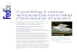 Expediting a critical temperature-controlled international ...€¦ · Expediting a critical temperature-controlled international shipment Cadence Pharmaceuticals, Inc. is a biopharmaceutical