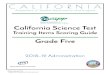 California Science Test Training Items Scoring Guide—Grade Five … · 2019-01-04 · 12 2018–19 California Science Test Training Items Scoring Guide January 2019 Item Grade PE
