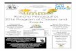 Rancho Penasquitos 2016 Program of Classes and EventsFriday, September 9, 2016 6:00pm -8:30pm Adult Plate -$5 Child’s Plate -$3 Drinks -$1 Rancho Penasquitos Annual Community Fireworks