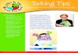 Talking Tips - Constant Contactfiles.constantcontact.com/70120fb1101/66628d04... · Talking Tips FOR CHILDCARE ©2016 Learn To Talk Around The Clock Concepts, Inc. Talking Tips, September,