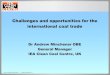 Challenges and opportunities for the international coal tradeinternational coal trade (IEA Medium Term Outlook 2016) • The Pacific Basin hosts the largest importers of coal (as well