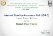 Internal Quality Assurance Cell (IQAC) Extends A warm ... · Internal Quality Assurance Cell (IQAC) Extends A warm Welcome To The NAAC Peer Team A Presentation by PoojaP. Dodhia (IQAC