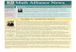 Math Alliance News · Math Alliance News August 2018 Volume 6, Issue 8 ... Mentoring (PAESMEM) for the years 2014-2016. Among the individuals receiving awards for 2014 was Erika Camacho,