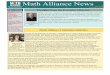 Math Alliance News · Math Alliance News July 2018 Volume 6, Issue 7 ... (PAESMEM) for the years 2014-2016. Among the individuals receiving awards for 2014 was Erika Camacho, an Alliance