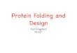 Protein Folding and Design 02251/lectures/protein- ¢  Alpha helix Beta sheet. Alpha Helix Suggested