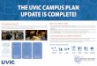 THE UVIC CAMPUS PLAN UPDATE IS COMPLETE!€¦ · • Decision-Making Tool for the Physical Development of Campus – A Campus Plan guides decision making in matters relating primarily