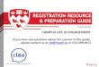 REGISTRATION RESOURCE & PREPARATION GUIDE · 2016-06-16 · REGISTRATION RESOURCE & PREPARATION GUIDE. ... December 7 –20, 2016 Winter Break: December 21 –January 3, 2017 Reading