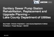 Sanitary Sewer Pump Station Rehabilitation, Replacement and Upgrade ... Sanitary Sewer Pump Station