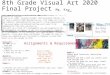 final project rubric - Ms. Kays Art Room  · Web view2020-05-11 · 8th Grade Visual Art 2020 Final Project Ms. Kay . Criteria for Success:To get an A+ (200 + 10 Extra Credit= 210