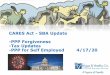 CARES Act - SBA Update -PPP Forgiveness -Tax Updates -PPP … · The SBA issued an “Interim Final Rule”for the PPP on April 2, 2020 and again on April 14, 2020 that lays out additional
