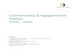Community Engagement Policy 2015-2020 - City of Boroondara  · Web viewThe Community Engagement Policy is intended to promote planning for community engagement as part of any project