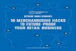 10 MERCHANDISING HACKS TO FUTURE-PROOF YOUR RETAIL BUSINESS€¦ · 10 MERCHANDISING HACKS TO FUTURE-PROOF YOUR RETAIL BUSINESS. ITI 2 ITI ... vs. in-store. The new age consumer expects
