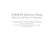 A POLST form for Texas: What is it and why is it important? · CPR, suffering, and medical costs • We will never be able to do a study of suffering during CPR however everything