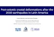 Post-seismic crustal deformations after the 2010 earthquakes in …€¦ · seismic crustal deformations after the 2010 earthquakes in Latin America IUGG 2015, 01-07-2015 Tectonics