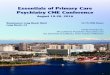 Essentials of Primary Care Psychiatry CME Conference › cme › cme-brochures › CPA-Brochure-2016.pdf · 2020-03-20 · Essentials of Primary Care Psychiatry CME Conference August