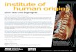 institute of human origins · ASU INSTITUTE OF HUMAN ORIGINS Year-end Highlights 2016 Rock shelters at the coastal Waterfall Bluff at Lambasi, Pondoland, South Africa, are revealing