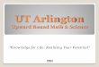 UT Arlington - utaubms2.files.wordpress.com › 2012 › 11 › novcollege-admis… · The Checklist Application for chosen school(s) Application Fee (UBMS submits Waiver Request