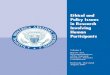 Policy Issues in Research Involving Human …...Ethical and Policy Issues in Research Involving Human Participants Volume I Report and Recommendations of the National Bioethics Advisory