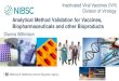 Analytical Method Validation for Vaccines ...Analytical Method Validation for Vaccines, Biopharmaceuticals and other Bioproducts Dianna Wilkinson ... Method validation Sampling UoM