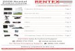 2020 Rental RENTEX Product Catalog Audio Visual & Computer ... · Panasonic AG-DVX200 4K Camcorder Kit Produc on Monitors Marshall Dual 7" 3G-SDI Rackmountable GoPro HERO4 Camera