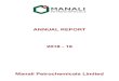 ANNUAL REPORT 2018 - 19 - Manali Petrochemicalsmanalipetro.com/wp-content/uploads/2016/08/Manali...Book value per share ` 25.67 22.45 19.88 16.44 14.23 12.29 11.19 10.14 8.30 7.41