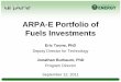 ARPA-E Portfolio of Fuels Investments › ... · Advanced Research Projects Agency • Energy Macroalgae and biobutanol technology combined provide a sustainable biofuel 8 Approach:
