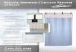 Secure Shower Curtain System - Derby Industries › derbyshower.pdf · Curtain Track Features ¾” x 6” hook Velcro® brand tabs are fastened to Derby’s molded slides, which