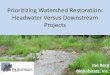 Prioritizing Watershed Restoration: Headwater Versus ... › ... › pm › 1420_JBerg.pdf · • 1,100 lf stream restoration –Improved aquatic resources • 6.5 ac floodplain reconnection